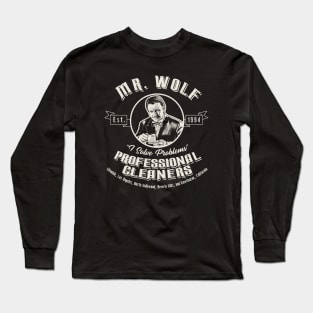 Mr. Wolf Cleaning Services Long Sleeve T-Shirt